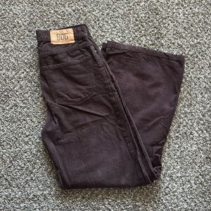 Urban Outfitters BDG Womens High & Wide Corduroy Pants Size 25 Brown Boho Grunge
